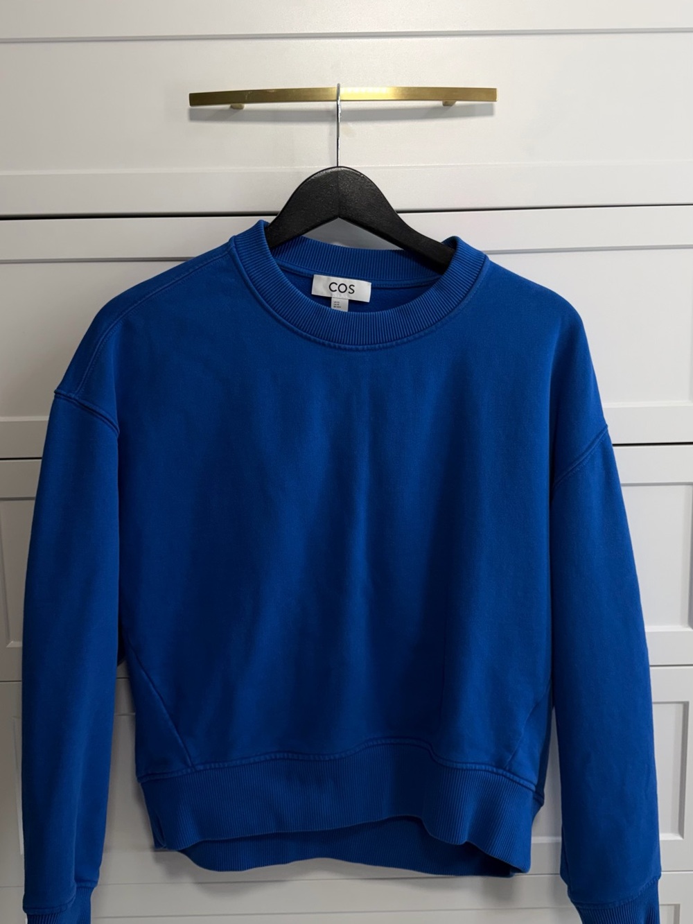 COS Women's Crewneck Sweater in Cobalt Blue